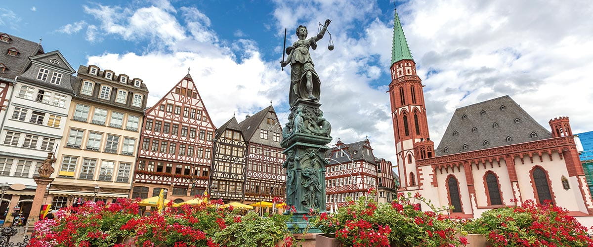 The old town of Frankfurt, Germany